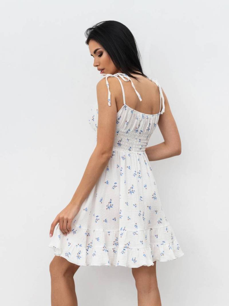 Платье «Португалия» Romashka, Белый+, M|L 16348