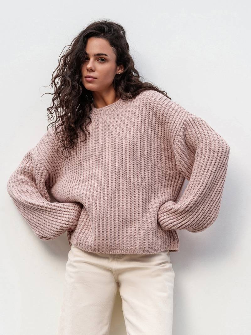 Свитер "Кентукки" свободного кроя Romashka, Розовый, One size 19707