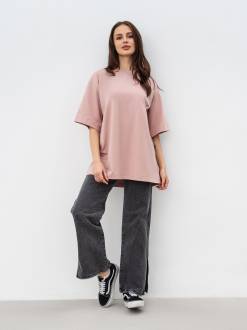 Футболка «Портленд» Romashka, Пудра, One size Tall 15452