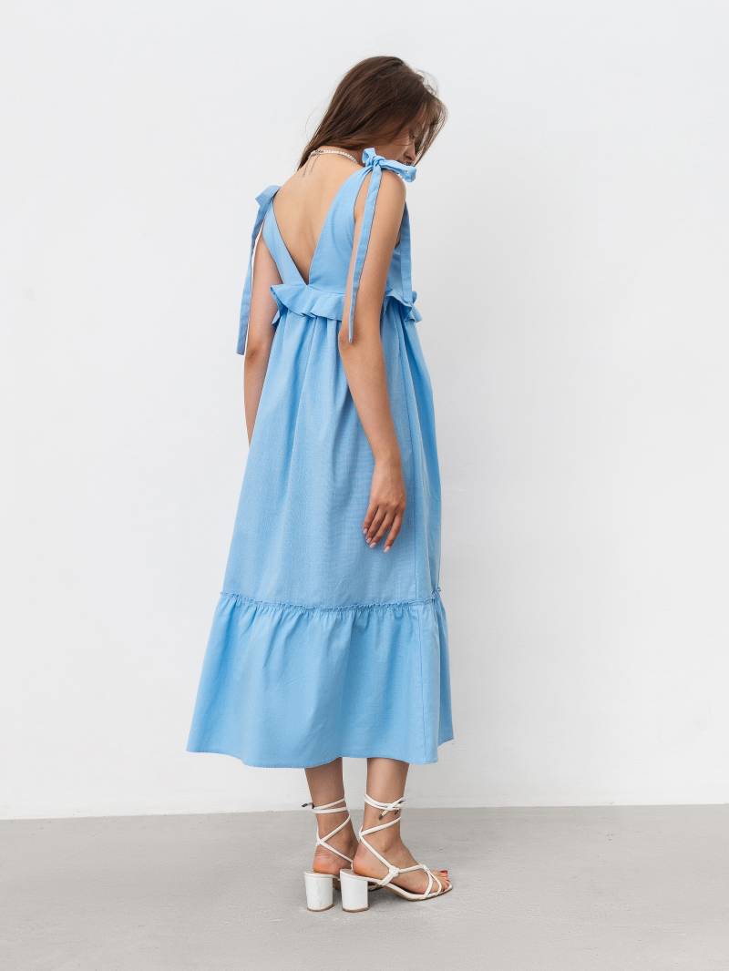 Платье "Лерида" Romashka, Голубой, S|M 17993