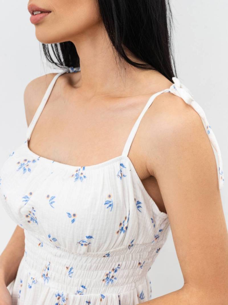 Платье «Португалия» Romashka, Белый+, S|M 16347