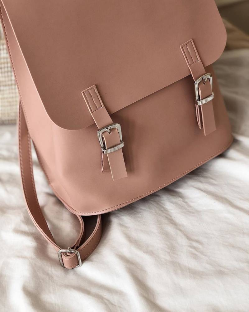 Рюкзак-трансформер "Милтон" со шлейками вместительный Romashka, Пудра (672)