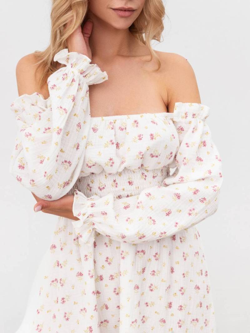 Платье «Медельин» Romashka, Молочный+, S|M 16429