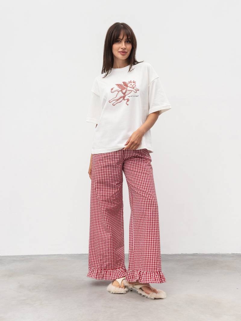 Футболка "Чортеня" Romashka, Белый+, One size 20383