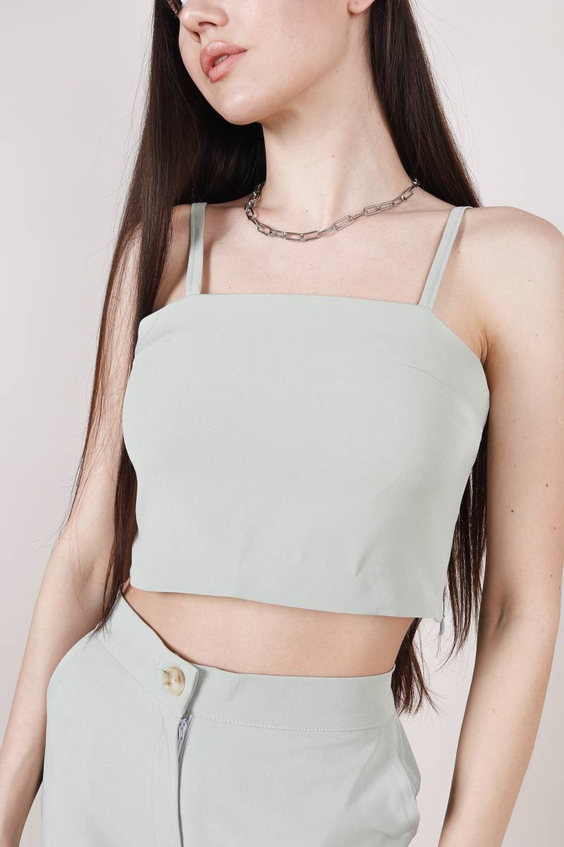 Топ "Вена" прямоугольной формы Romashka, Фисташковый, M (4304)