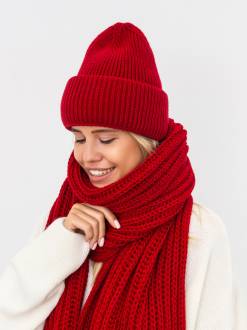 Шапка "Нанси" Romashka, Темно-красный 16886