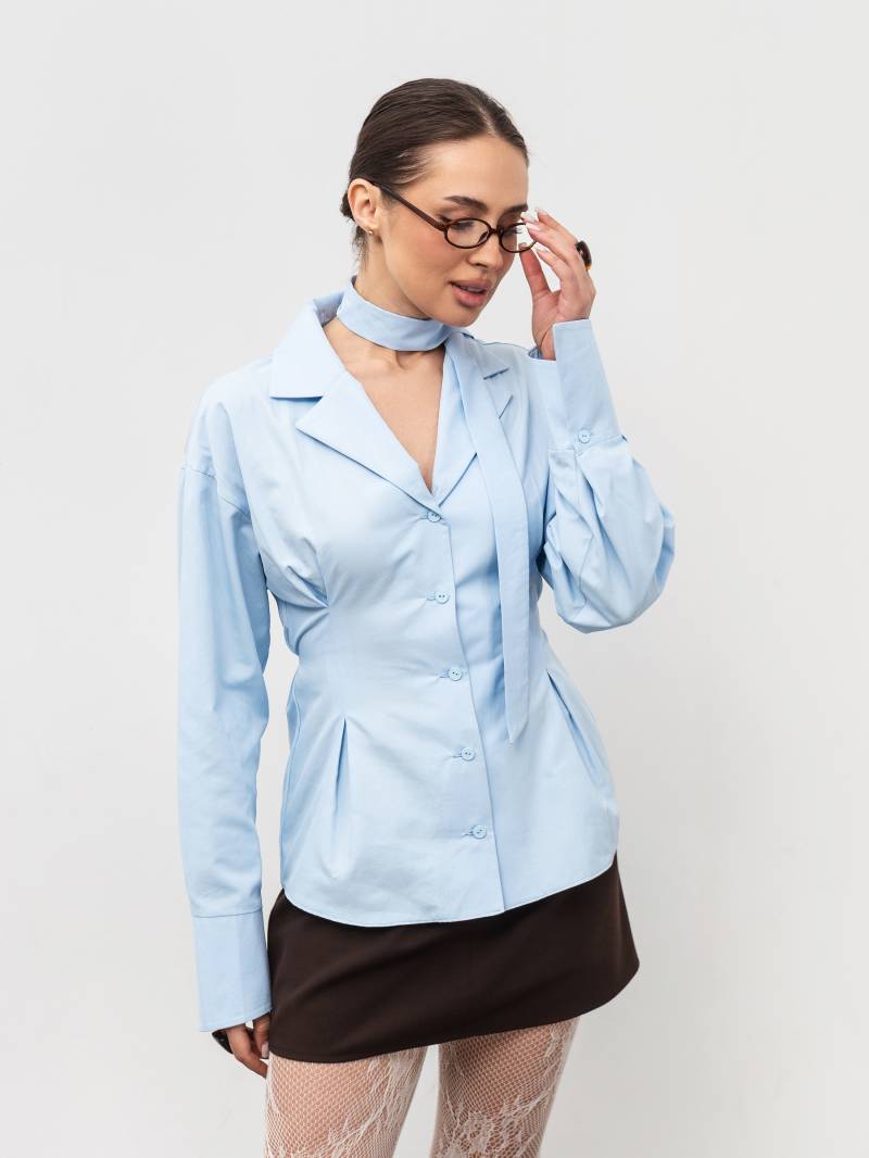 Рубашка "Мунривер" Romashka, Голубой, M|L 19992