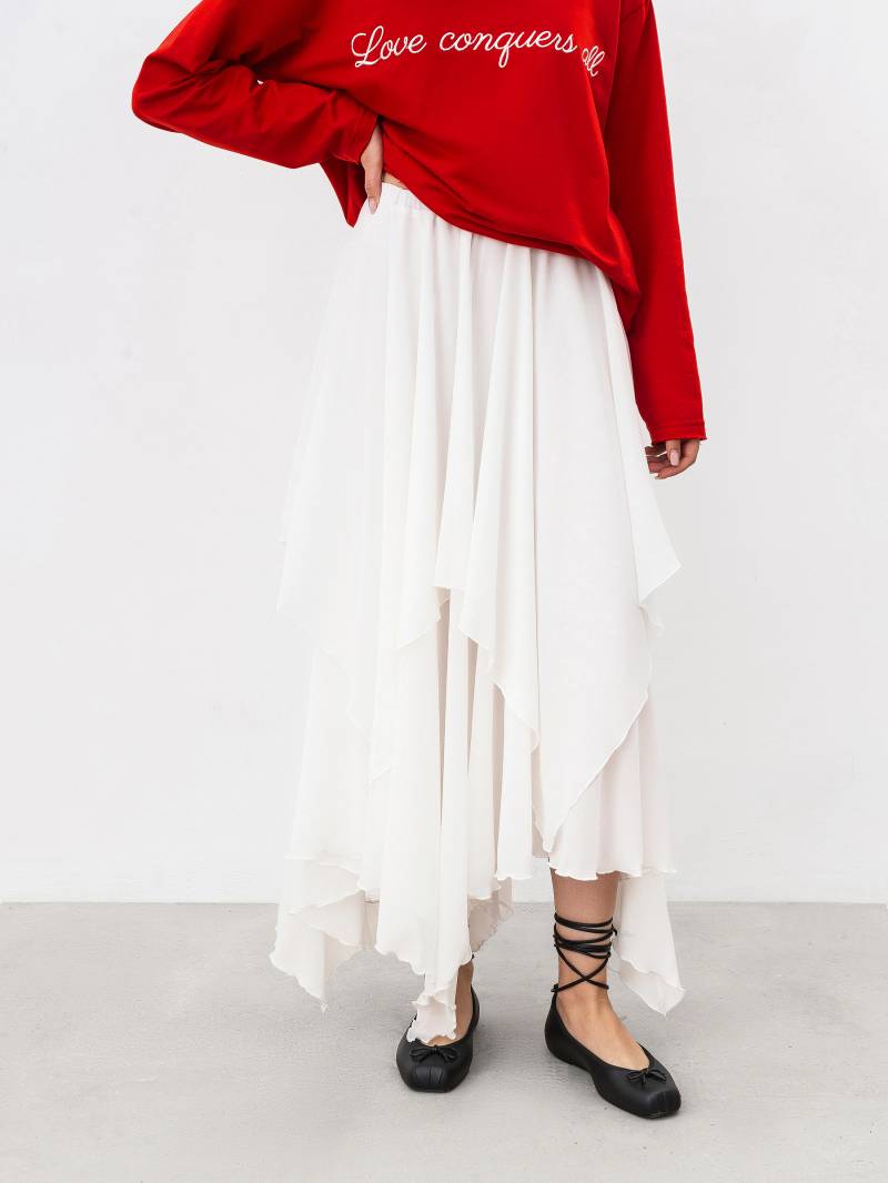 Юбка «Еннис» Romashka, Белый, L|XL 17854