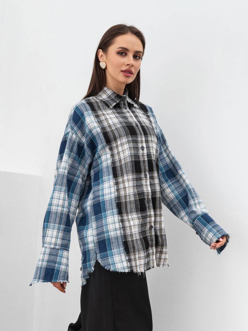 Рубашка "Лейквуд" Romashka, Черный+, L|XL 18839