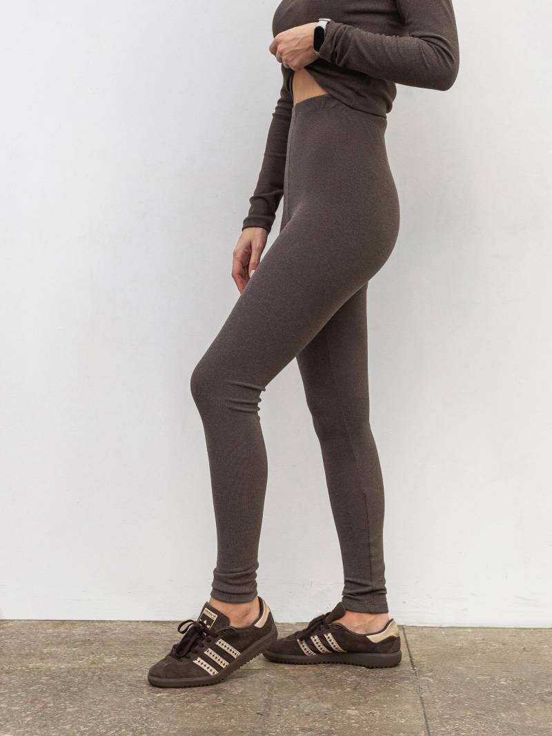 Легинсы из микрофлиса "Флекс" Romashka, Коричневый, ХL 19917