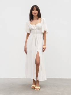 Платье "Аврора" Romashka, Молочный, M|L 20322