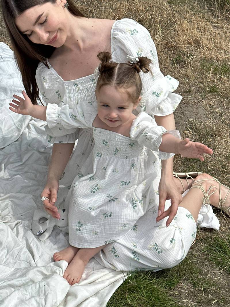 Платье мини "Витория" Romashka, Белый, 9-12 месяцев 18066