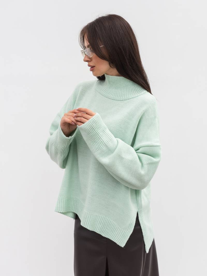 Свитер "Англия" Romashka, Бирюзовый, One size 20657