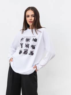 Лонг "Настроение" Romashka, Белый, XS|S 18575