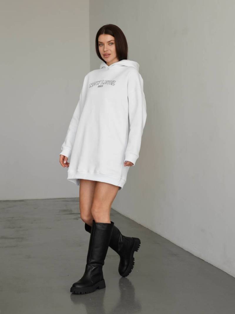 Платье-худи «Канзас» Romashka, белый, One size 14675