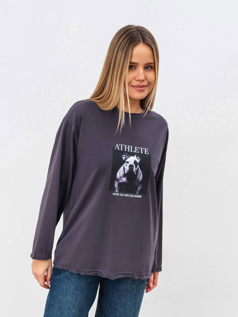 Лонг "Вайб" Romashka, Серый, XS|S 18832