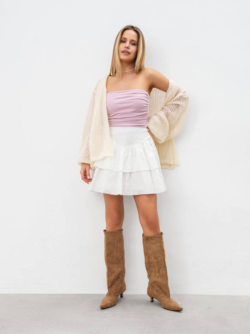 Юбка мини "Нежность" Romashka, Белый, M 19159