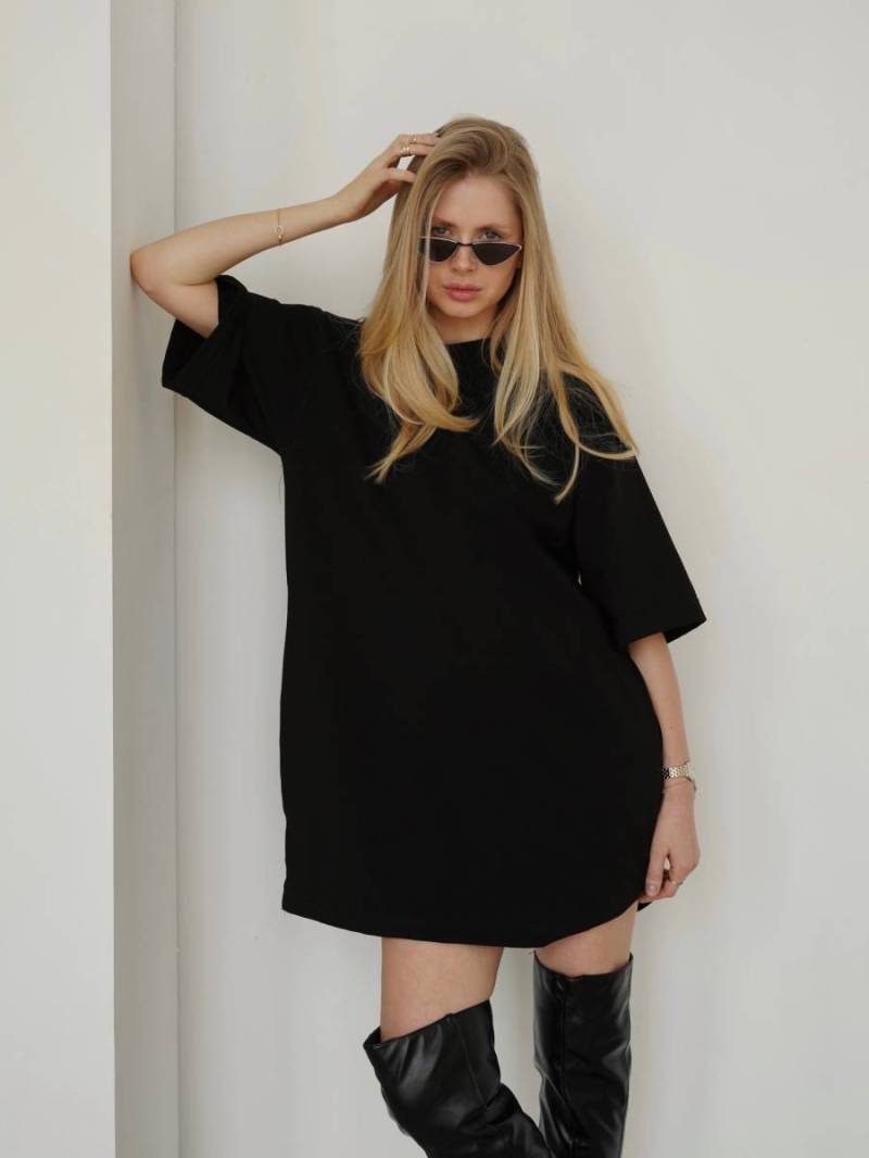 Платье-футболка «Арканзас» Romashka, Черный, One size 15457