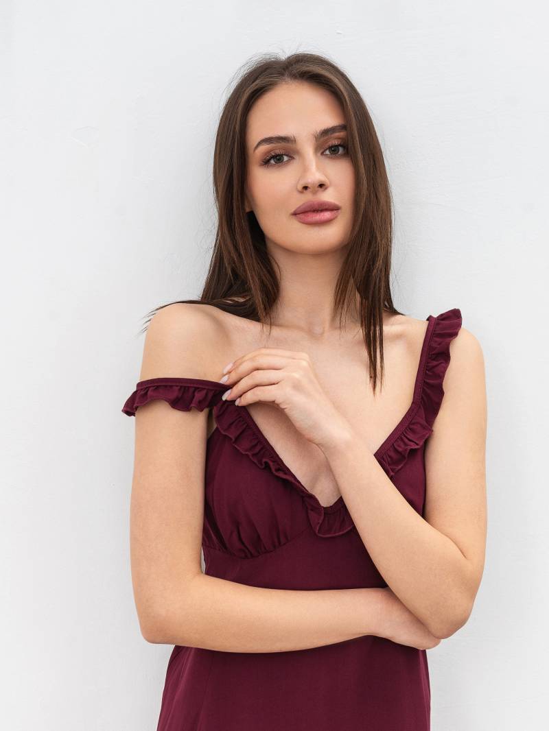 Платье «Фламме» Romashka, Бордовый, ХS 19153