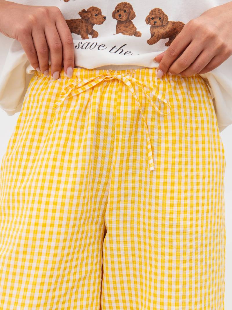 Штаны "Суфле" Romashka Желтый+, L 19435