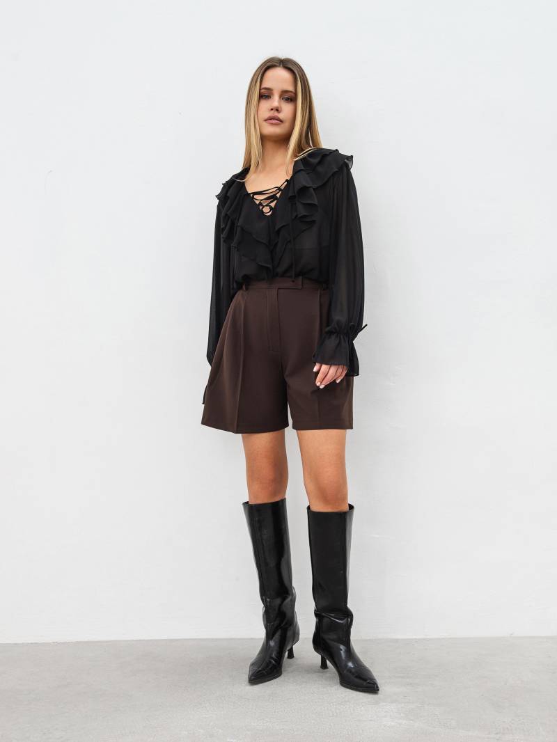 Блуза «Барокко» Romashka, Черный, L|XL 19136