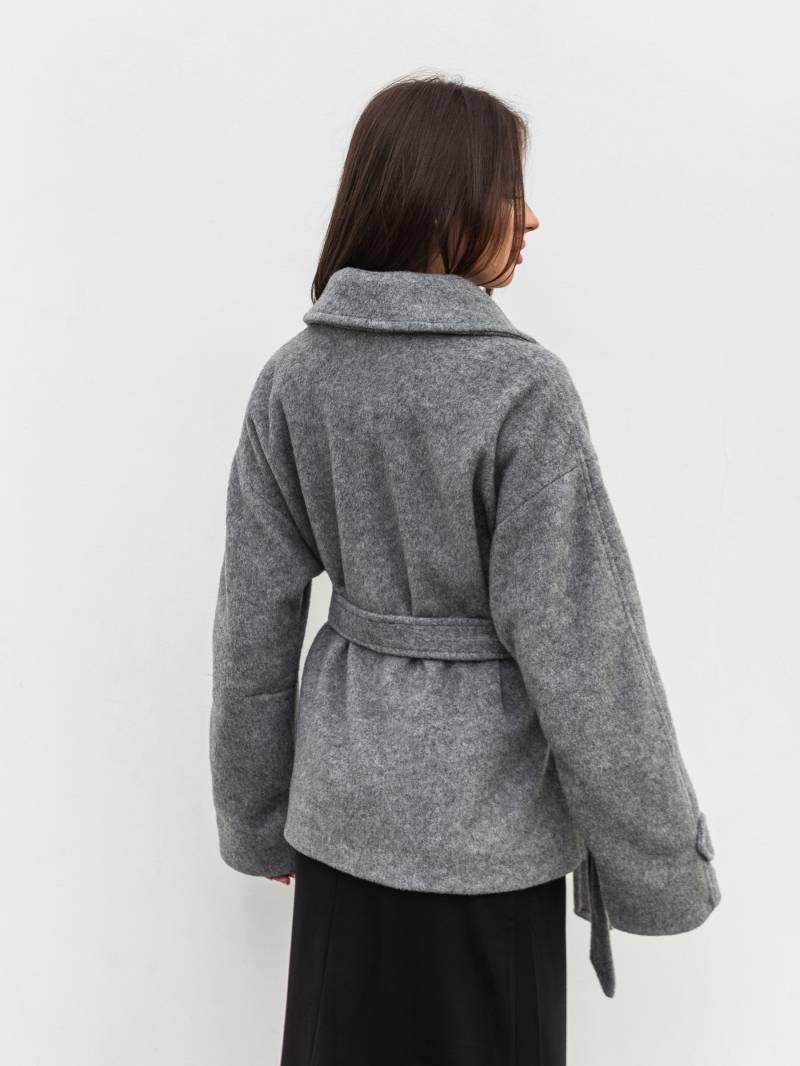 Пальто «Фельт» Romashka, Светло-серый, M|L 19938