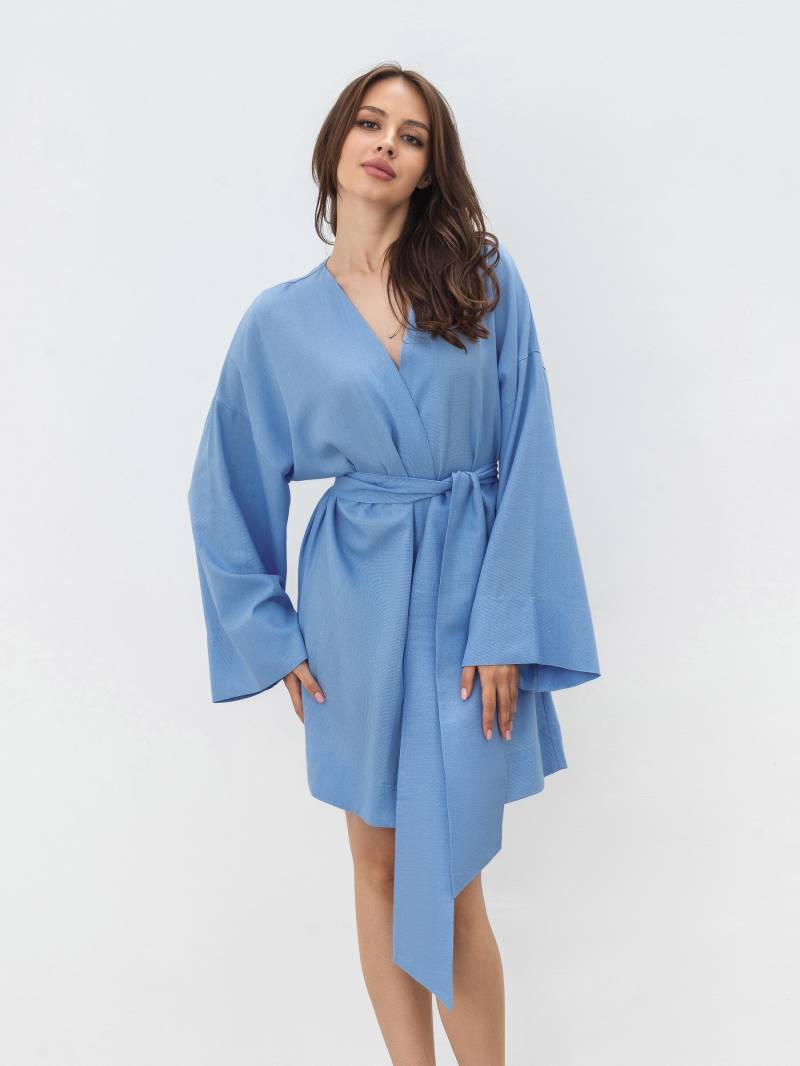 Платье кимоно "Токио" с пояском Romashka, Голубой, M|L 17956