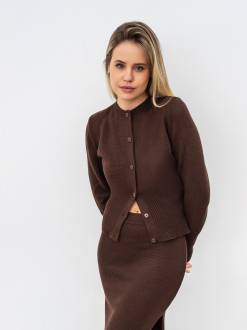 Кардиган "Гриндейл" Romashka, Коричневый, S|M 17690