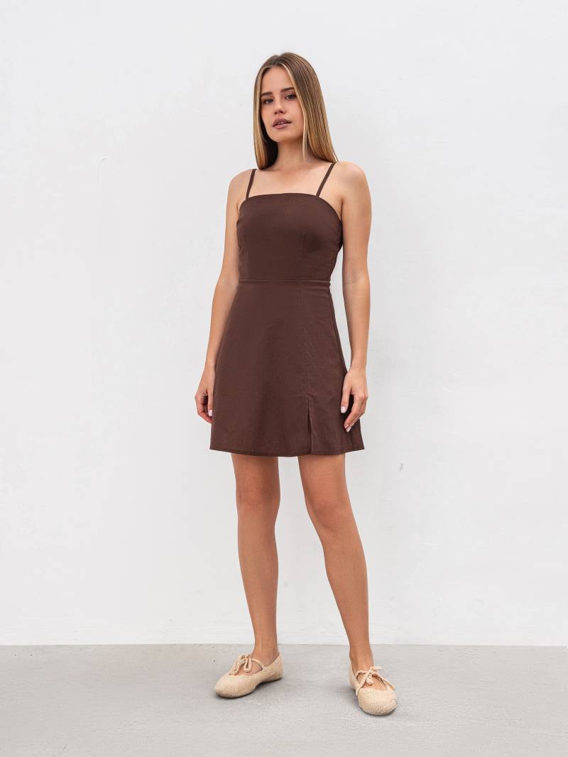 Платье "Капучино" Romashka, Коричневый, L 19461