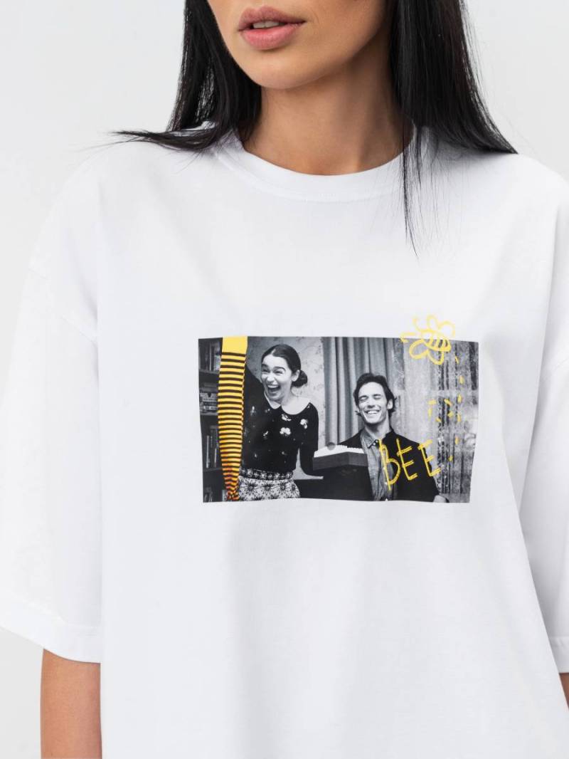 Футболка «Луиза» Romashka, Белый, One size 16339