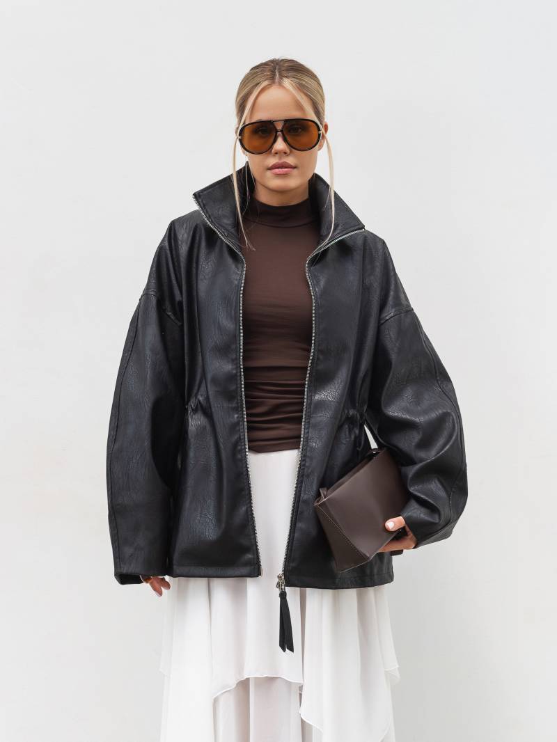 Куртка на кулиске "Дистрикт" Romashka, Черный, S|M 20086