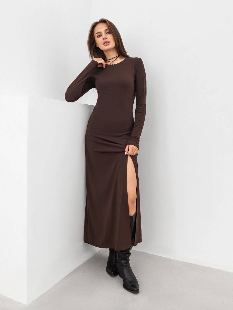 Платье "Люцерн" Romashka, Коричневый, L 17207