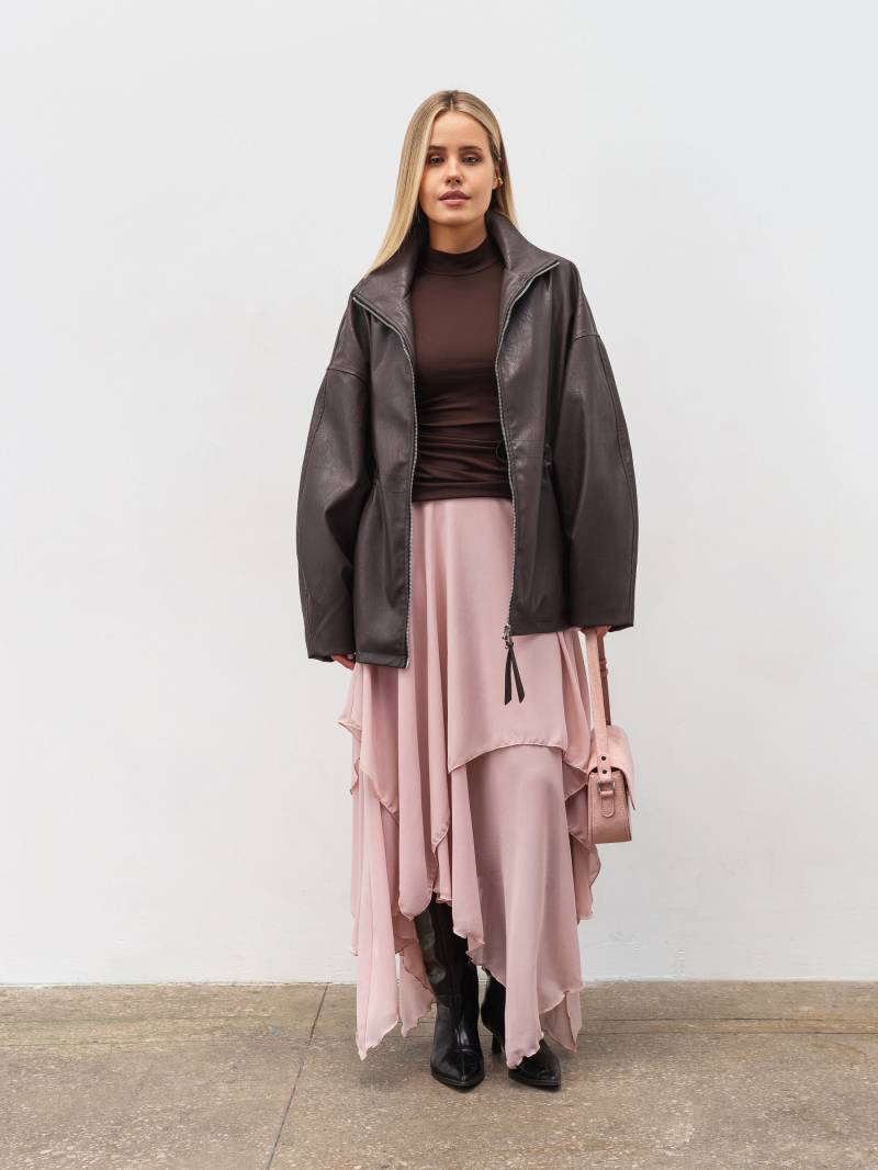 Куртка на кулиске "Дистрикт" Romashka, Коричневый, M|L 20091