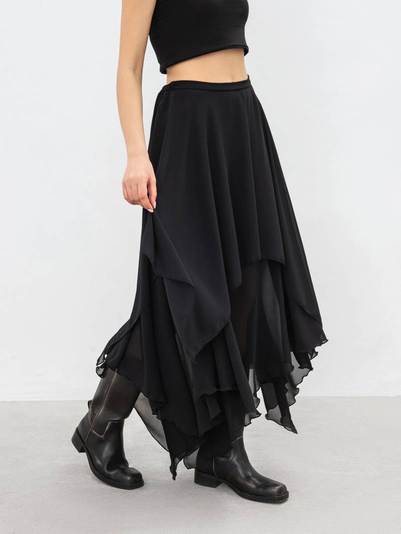 Юбка «Ревери» Romashka, Черный, ХS|S 19137