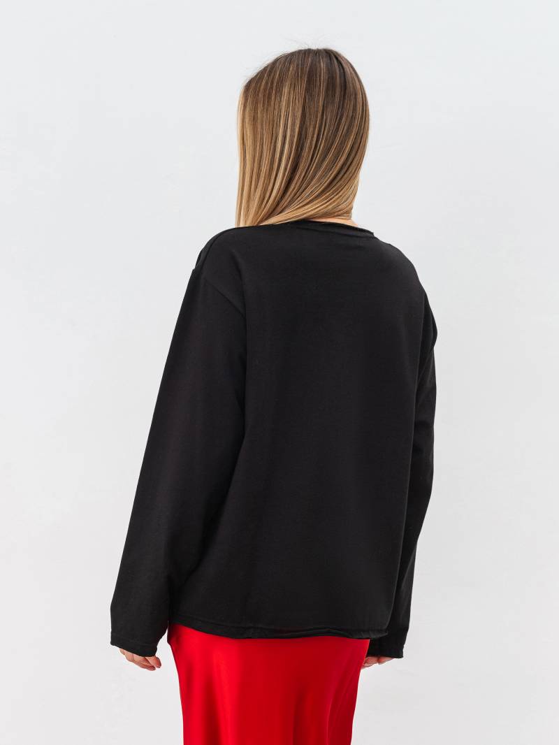 Лонг "Вайб" Romashka, Черный, XS|S 18830