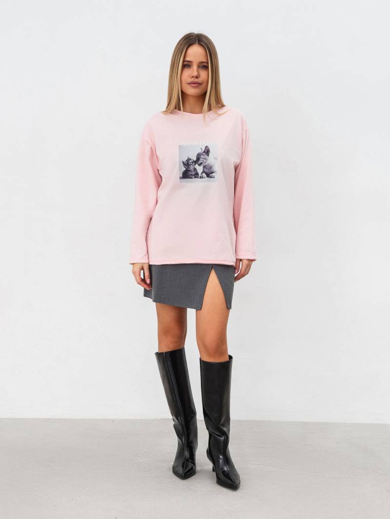 Лонг "Вайб" Romashka, Розовый, M|L 18835