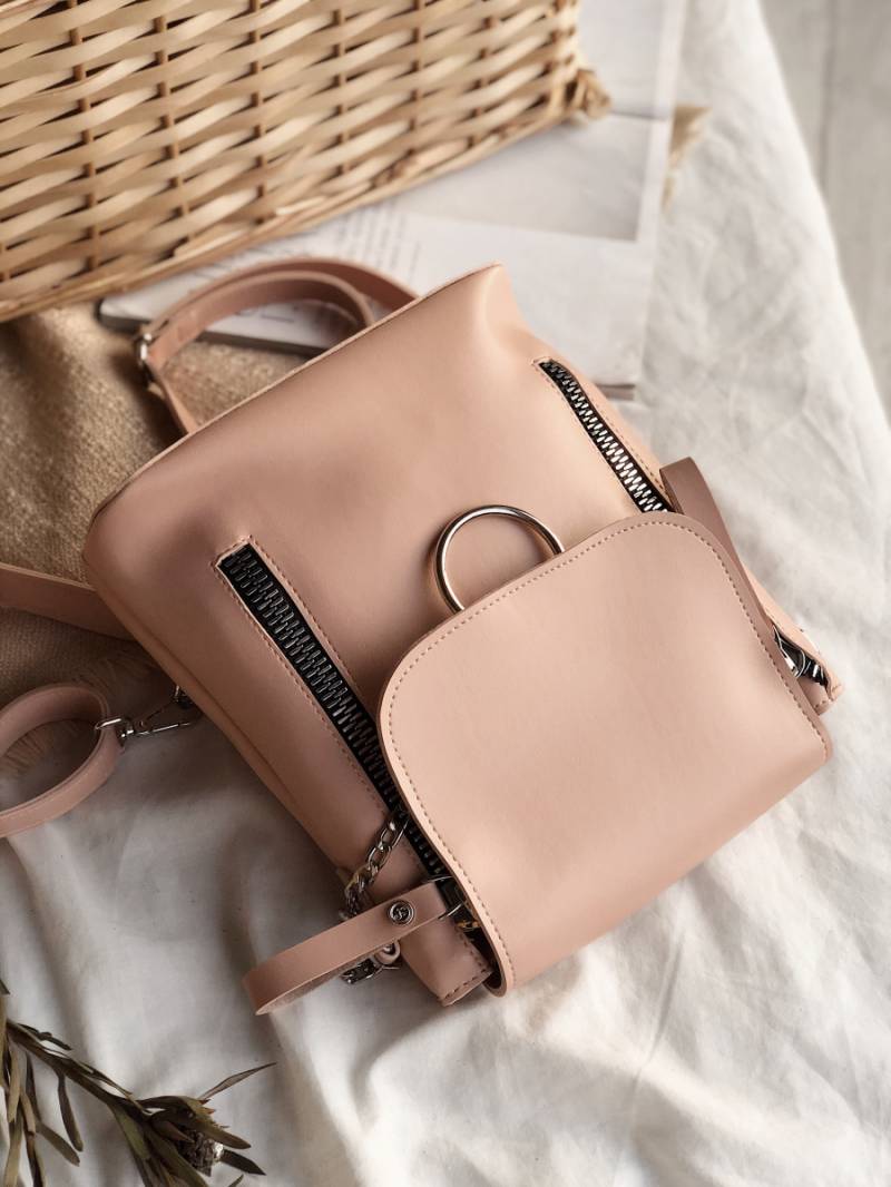 Рюкзак "Шербрук" с кольцом на магните БРАК, Пудра 12885