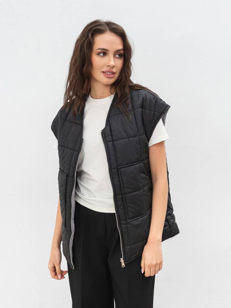 Жилет "Белтон" двухсторонний Romashka, Черный+, XS|S 15318