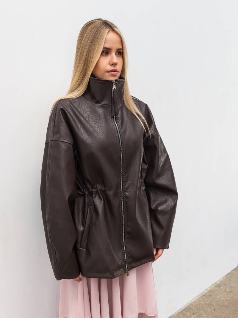 Куртка на кулиске "Дистрикт" Romashka, Коричневый, XS|S 20089