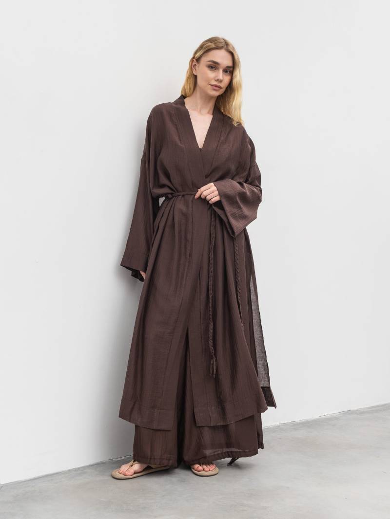 Кимоно "Мираж" Romashka, Коричневый, One size 20289