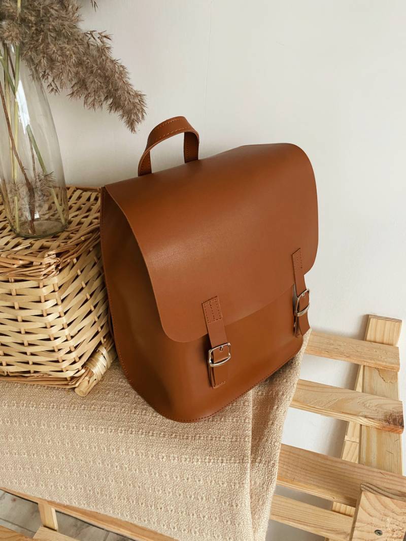 Рюкзак-трансформер "Милтон" со шлейками вместительный Romashka, Терракотовый (2798)