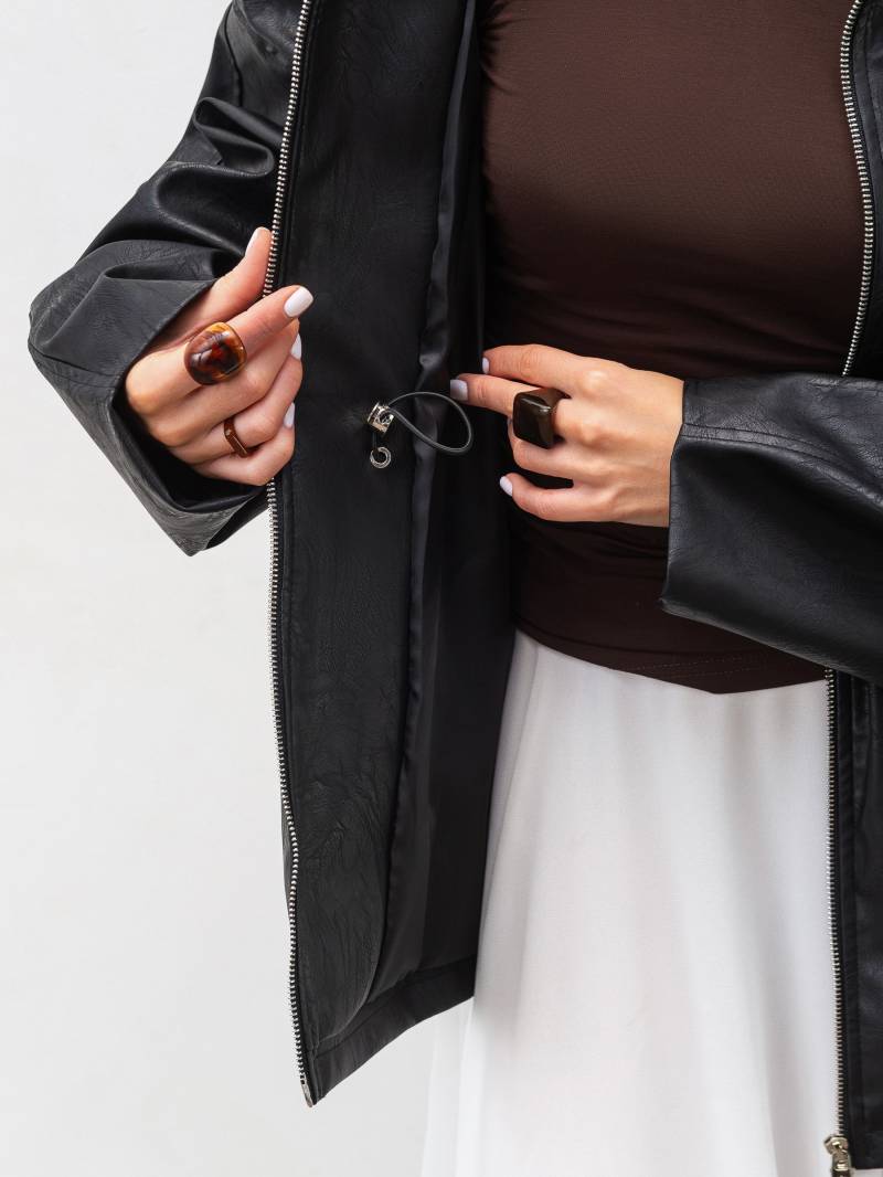 Куртка на кулиске "Дистрикт" Romashka, Черный, XS|S 20085