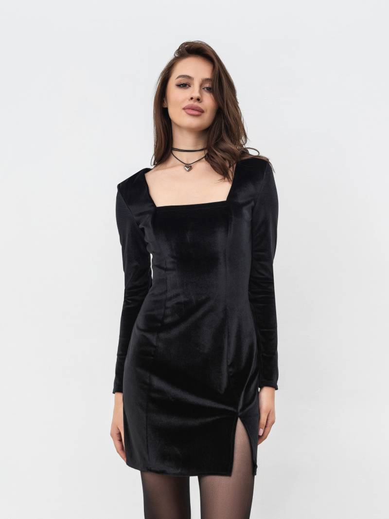 Платье "Палезо" длины мини Romashka, Черный, S 11429