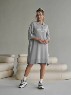 Платье-поло «Роклин» Romashka, Серый, One size 15312