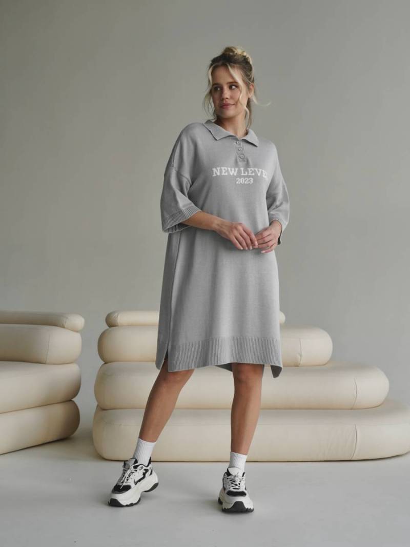 Платье-поло «Роклин» Romashka, Серый, One size 15312