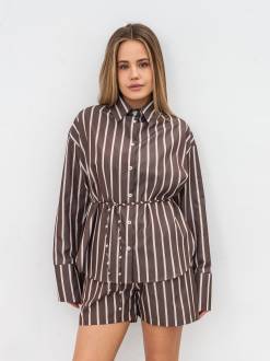 Рубашка "Гармония" Romashka Коричневый, M|L 19230