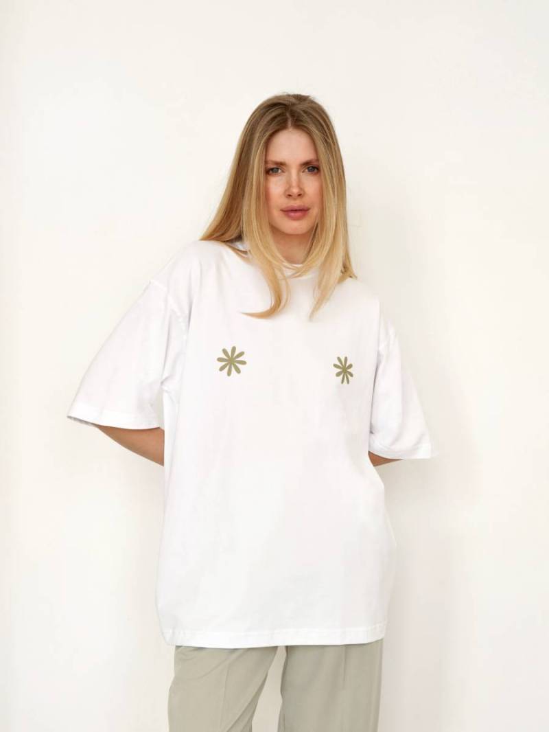 Футболка «Ромашка» Romashka, Белый, One size 15570