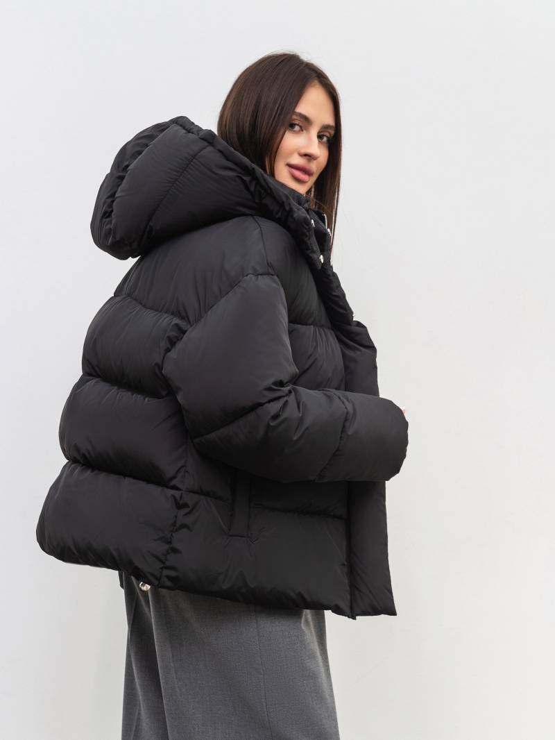 Пуховик "Монблан" Romashka, Черный, M|L 19860