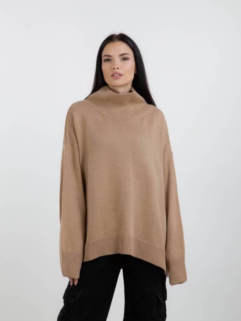 Свитер "Норвегия" свободного кроя Romashka, Песочный, One size 13884