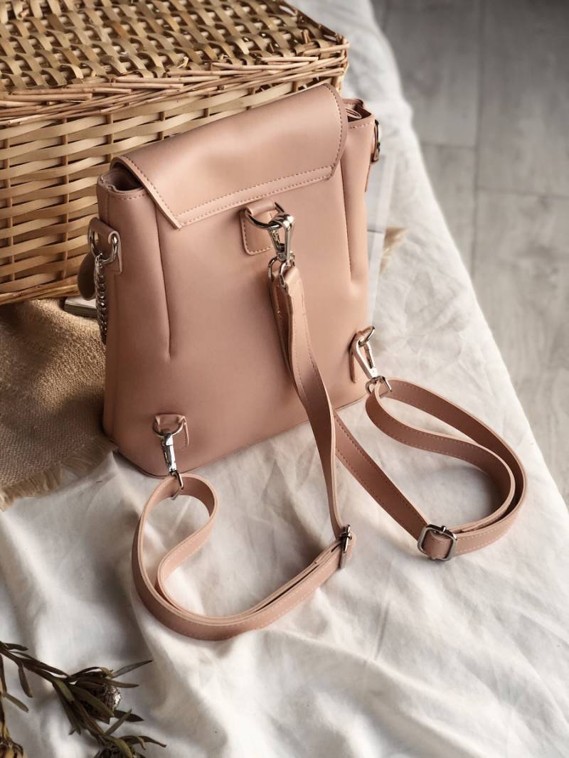 Рюкзак "Шербрук" с кольцом на магните БРАК, Пудра 12885